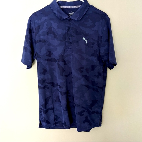 Puma Men’s Medium Camo Polo - Picture 2 of 2